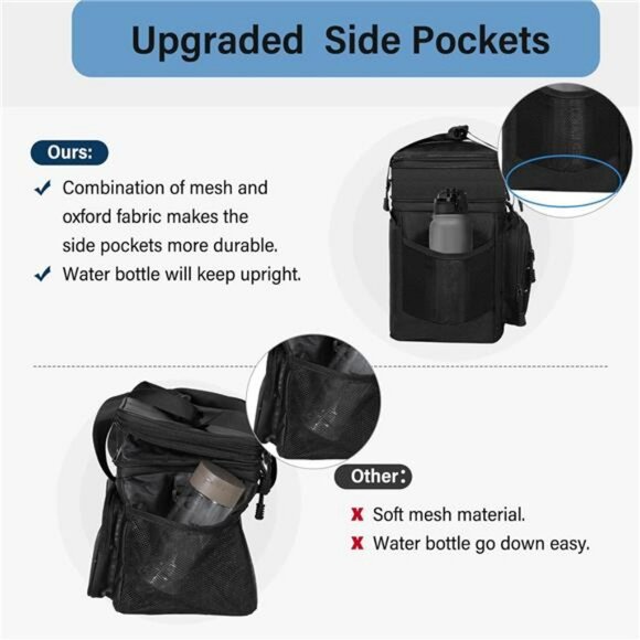 Large insulated tactical lunch box cooler bag for men work travel outdoor 16L - Picture 4 of 7